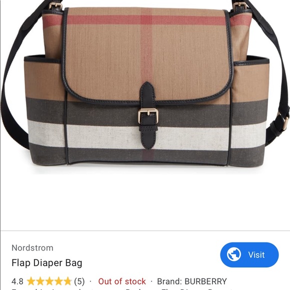 burberry flap diaper bag